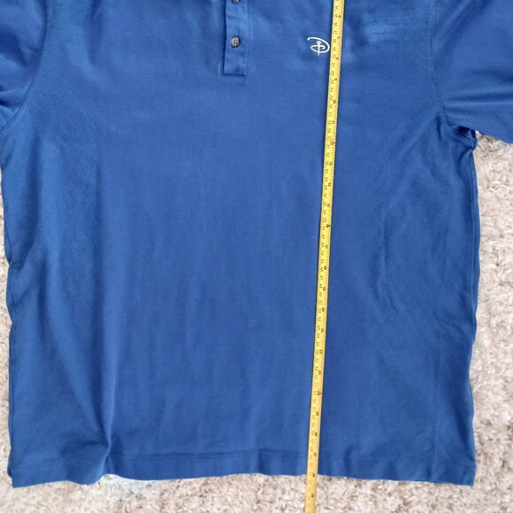 Tiger Woods Disney Golf Shirt Mens Blue Short Sleeve Nike Fit Dry Collection Lg - Picture 10 of 10